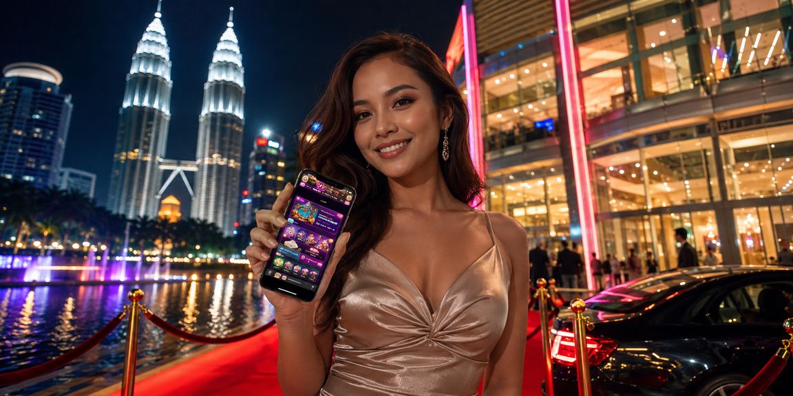 Pemain poker mudah alih di Kuala Lumpur menggunakan telefon pintar untuk bermain