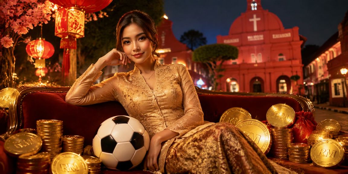 Pertaruhan bola sepak dalam suasana tradisional Melaka