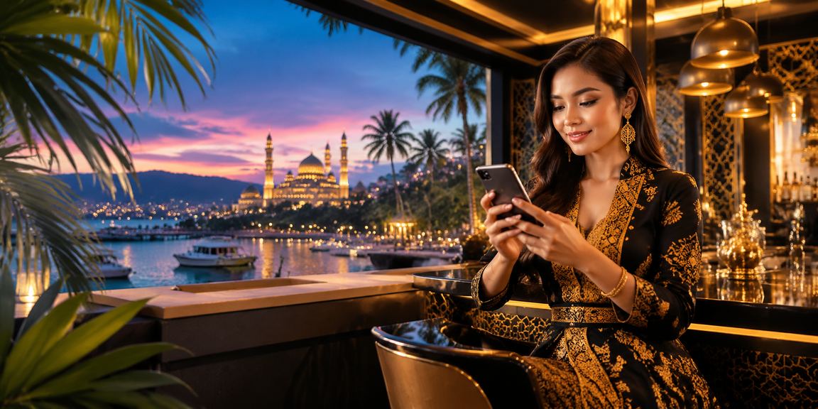 Pengguna kasino mudah alih dari Terengganu memainkan loteri dalam talian menggunakan telefon